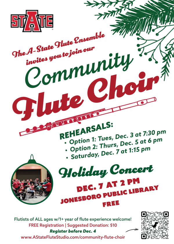 Holiday Flute Choir Flyer Print